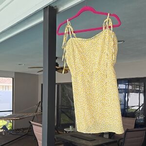 Shein Yellow Floral Sundress
